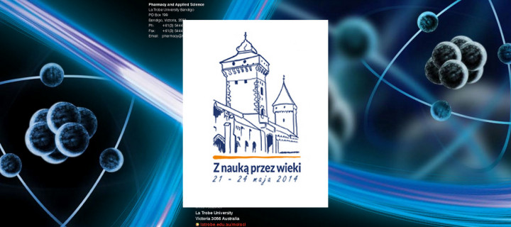 Baner z okładką książki „Z NAUKĄ PRZEZ WIEKI” czyli XIV krakowski Festiwal Nauki