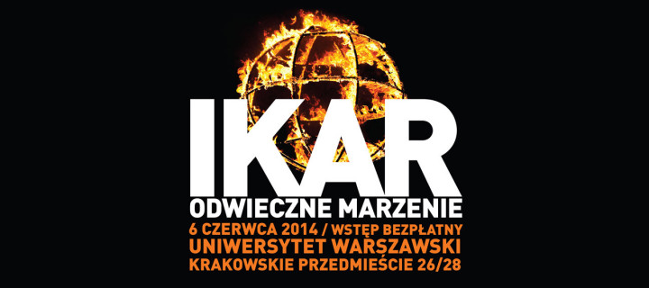 Baner z okładką książki „Ikar odwieczne marzenie” – spotkanie wokół mitu