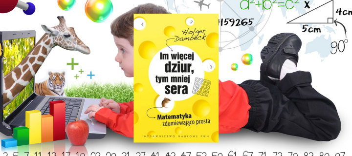 Baner z okładką książki Im więcej dziur, tym mniej sera. Matematyka zdumiewająco prosta