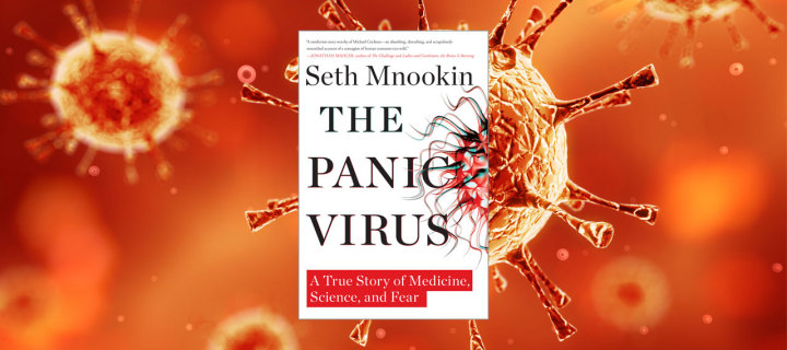 Baner z okładką książki The Panic Virus: The True Story of the Vaccine-Autism Controversy