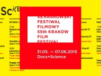 Baner z okładką książki DOCS+SCIENCE czyli pokaz filmów naukowych na Krakowskim Festiwalu Filmowym