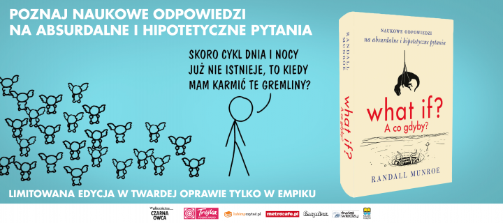 Baner z okładką książki What if? A co gdyby?