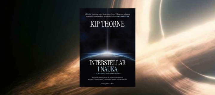 Baner z okładką książki Interstellar i nauka