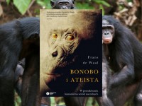 Baner z okładką książki Bonobo i ateista. W poszukiwaniu humanizmu wśród naczelnych