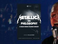 Baner z okładką książki Metallica and Philosophy: A Crash Course in Brain Surgery