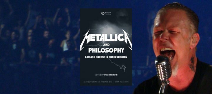 Baner z okładką książki Metallica and Philosophy: A Crash Course in Brain Surgery