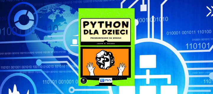 Baner z okładką książki Python dla dzieci