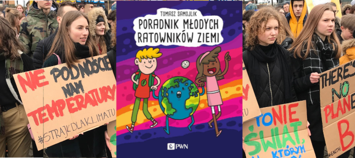 Baner z okładką książki Poradnik młodych ratowników Ziemi