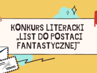 Baner z okładką książki Konkurs Literacki  „List do postaci fantastycznej”