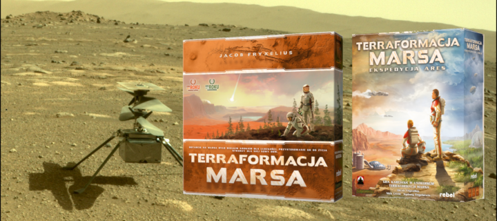 Baner z okładką książki Gry planszowe i karciane w terraformowanie Marsa