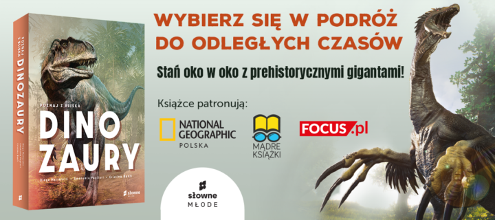 Baner z okładką książki Poznaj z bliska dinozaury