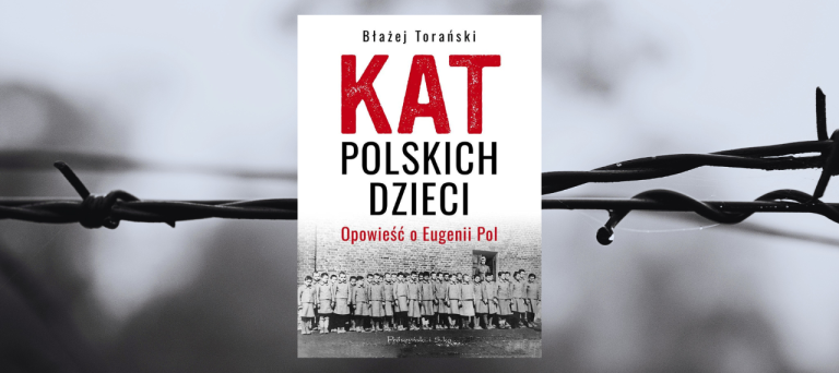 Baner z okładką książki Kat polskich dzieci. Opowieść o Eugenii Pol