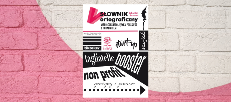 Baner z okładką książki Słownik ortograficzny współczesnego języka polskiego z poradnikiem