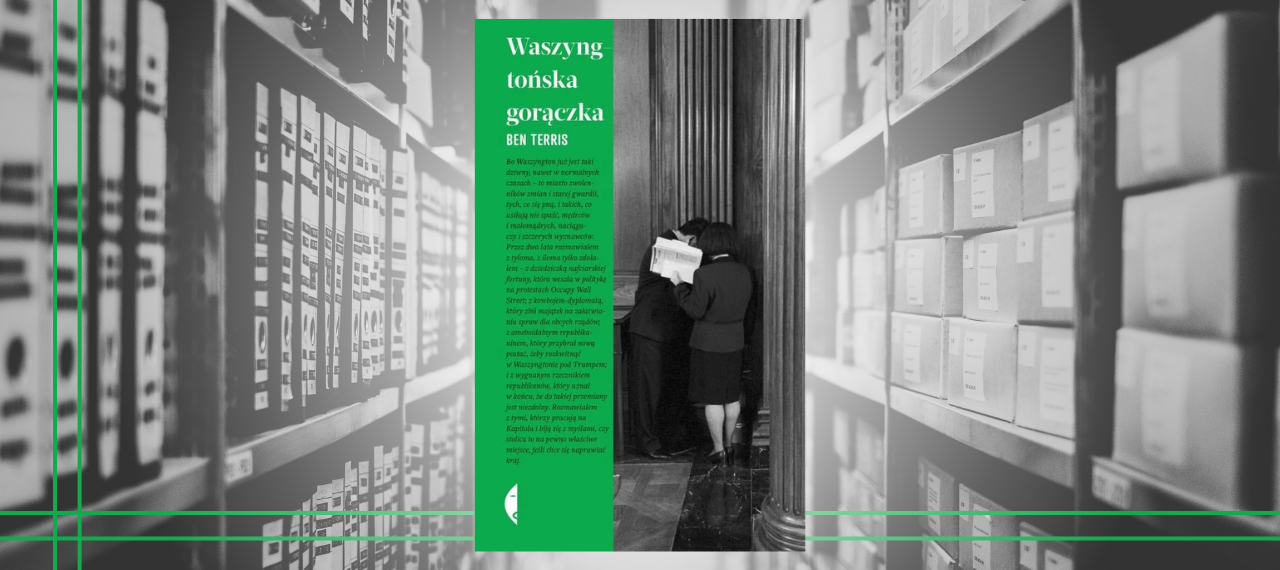 Baner z okładką książki Waszyngtońska gorączka