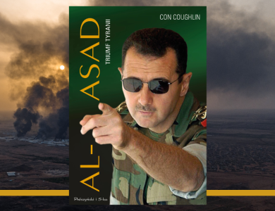 Baner z okładką książki Al-Asad. Triumf tyranii