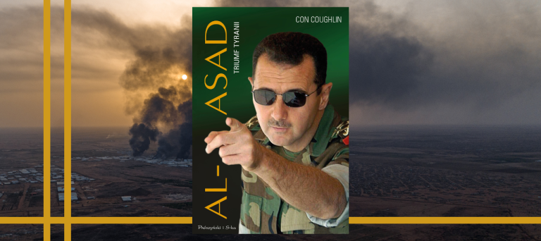 Baner z okładką książki Al-Asad. Triumf tyranii