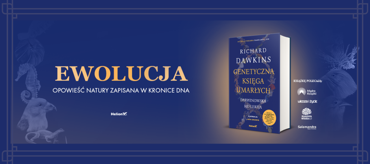 Baner z okładką książki Genetyczna księga umarłych. Darwinowska refleksja