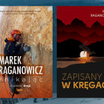 Baner z okładkami książek Zapisany w kręgach i Znikając. Opowieść drogi
