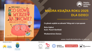 Baner z okładką książki Mądra Książka Roku 2025 dla dzieci